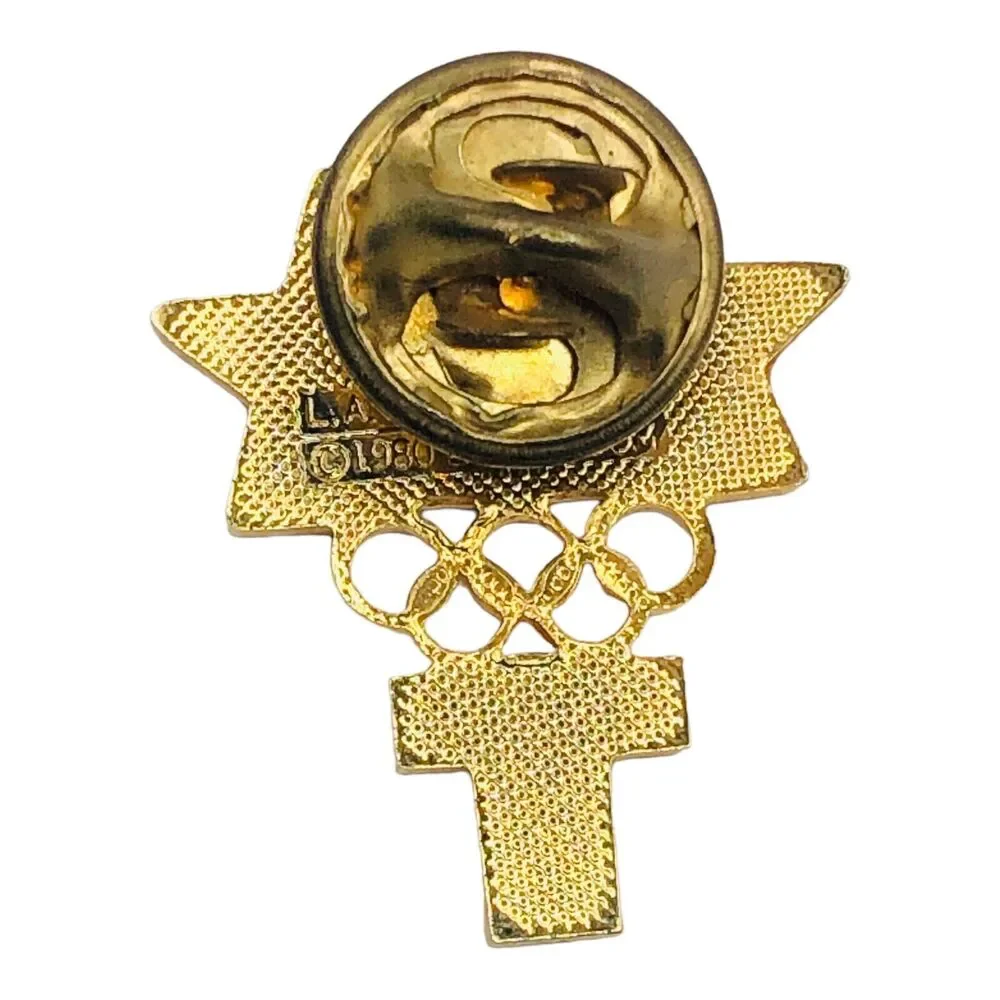 Vtg 1984 Los Angeles OLYMPIC PIN TransAmerica Official Sponsor Pin Lapel Hat Tie
